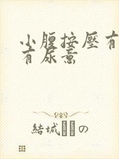 小腹按压有痛感有尿意