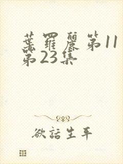 叶罗丽第11季第23集