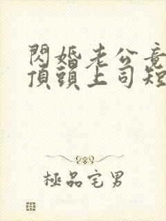 闪婚老公竟然是顶头上司短剧结局封面