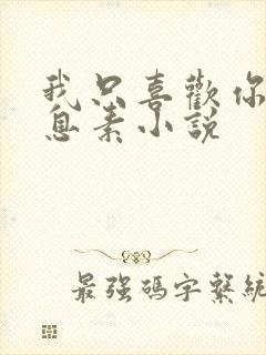 我只喜欢你的信息素小说封面