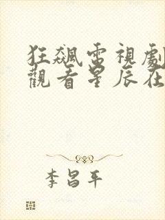 狂飙电视剧免费观看星辰在线播放封面