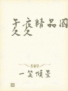 午夜精品国产久久久