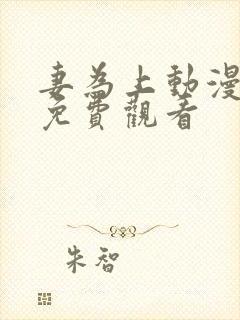 妻为上动漫全集免费观看