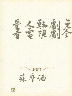 爱人韩剧免费观看电视剧全集完整