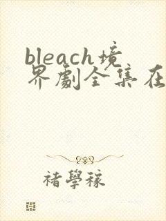 bleach境界剧全集在线观看免费版高清