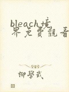 bleach境界免费观看全集完整版高清