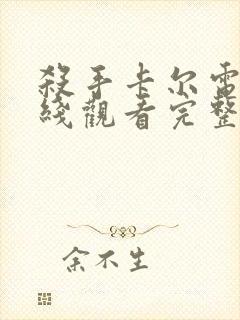 杀手卡尔电影在线观看完整版高清