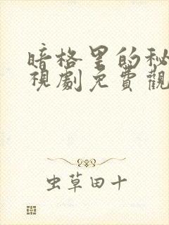 暗格里的秘密电视剧免费观看完整版策驰影视