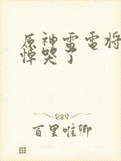 原神雷电将军被悼哭了