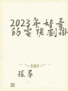 2023年好看的电视剧排行榜前十名