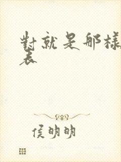 对就是那样演员表