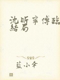 沈昕宁傅临遇大结局