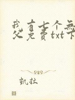 我有七个无敌师父免费txt下载