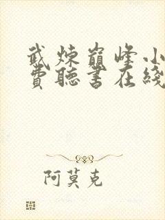 武炼巅峰小说免费听书在线