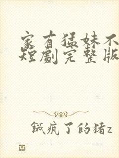 家有猛妹不好惹短剧完整版