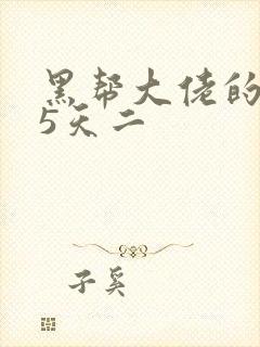 黑帮大佬的365天二