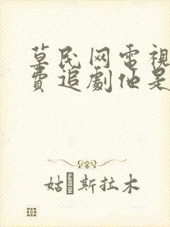 草民网电视剧免费追剧他是谁