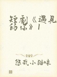 短剧《遇见正确的你》1