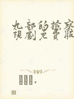 九部的检察官电视剧免费版