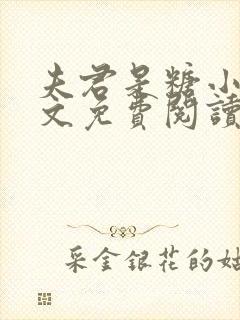 夫君是糖小说全文免费阅读