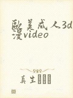 欧美成人3d动漫video