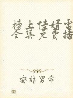 榜上佳婿电视剧全集免费播放