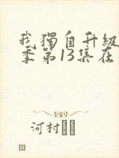 我独自升级第二季第13集在线观看