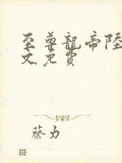 至尊龙帝陆鸣全文免费封面