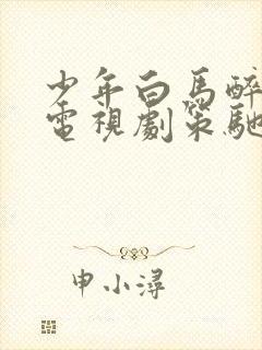 少年白马醉春风电视剧策驰影院封面