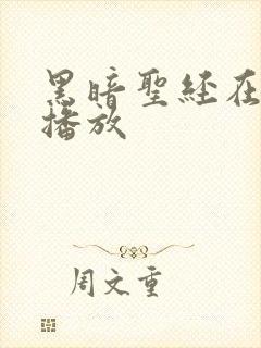 黑暗圣经在线观播放