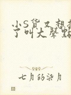 小S货又想挨C了叫大声点小