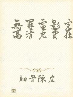 无罪电影完整版高清免费在线观看