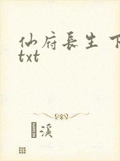 仙府长生 下载txt封面