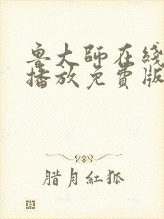 鲁大师在线高清播放免费版电视剧