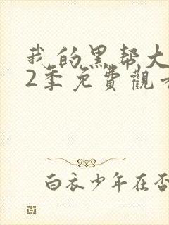 我的黑帮大佬第2季免费观看高清