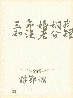 三年婚姻我名下却没老公短剧免费观看