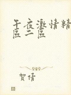 午夜激情精品一区二区封面