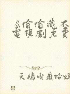 《偷偷藏不住》电视剧免费