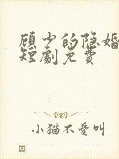 顾少的隐婚罪妻短剧免费