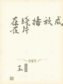 在线播放成人午夜片