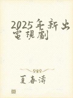 2025年新出电视剧