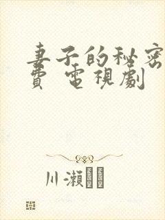 妻子的秘密 免费 电视剧