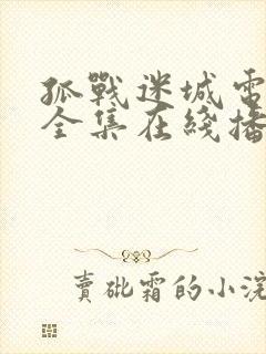 孤战迷城电视剧全集在线播放免费