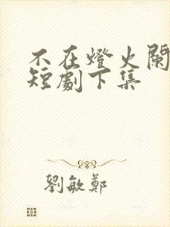 不在灯火阑珊处短剧下集