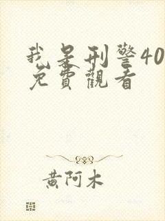 我是刑警40集免费观看