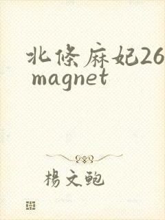 北条麻妃26部 magnet