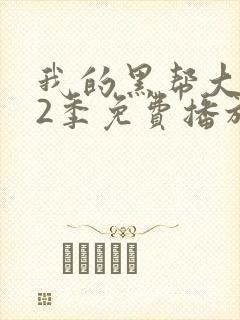 我的黑帮大佬第2季免费播放全集