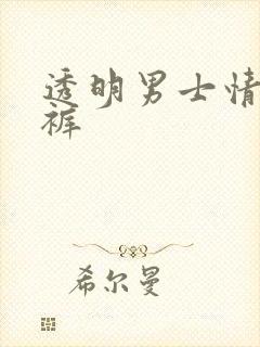 透明男士情趣内裤封面