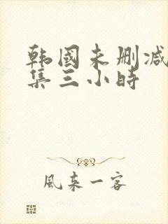 韩国未删减版合集三小时