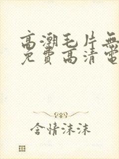 高潮毛片无遮挡免费高清电影